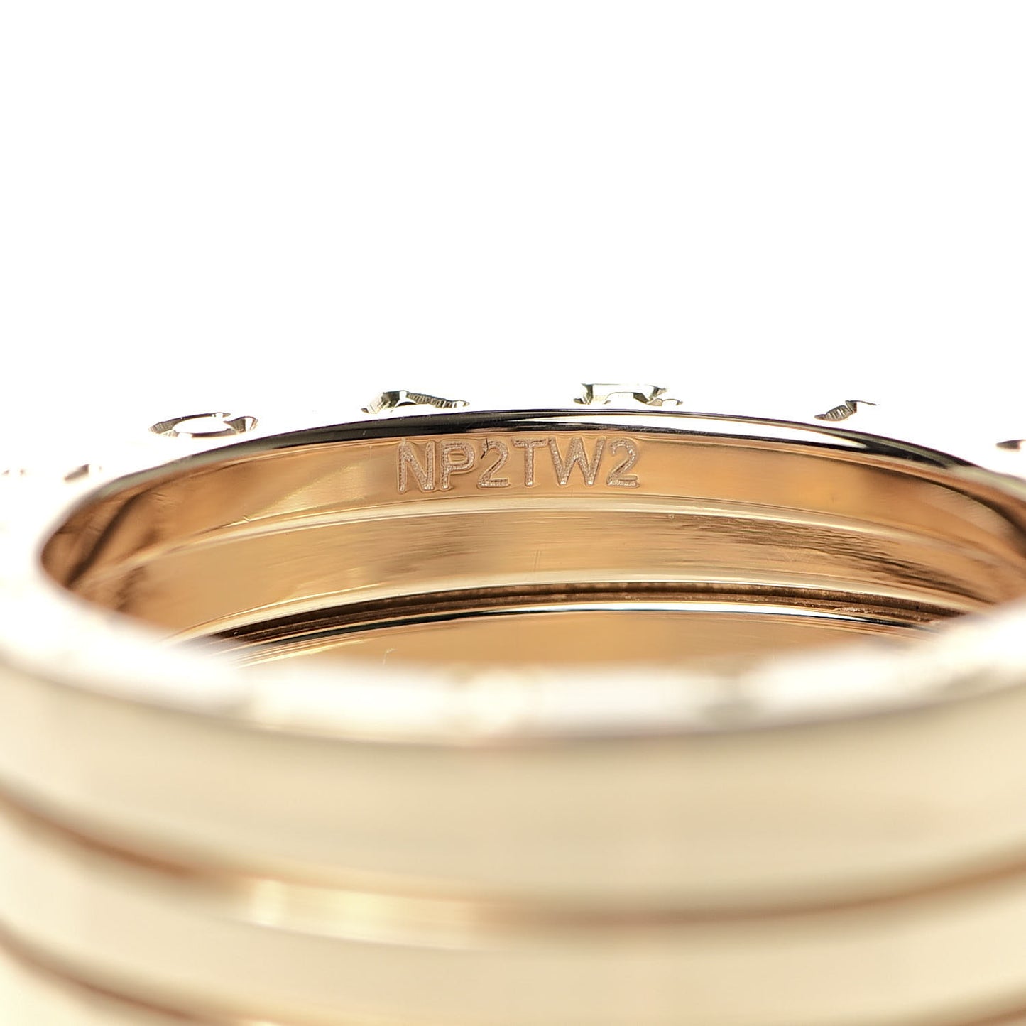 18K Yellow Gold B.Zero1 Four-Band Ring 58 8.25