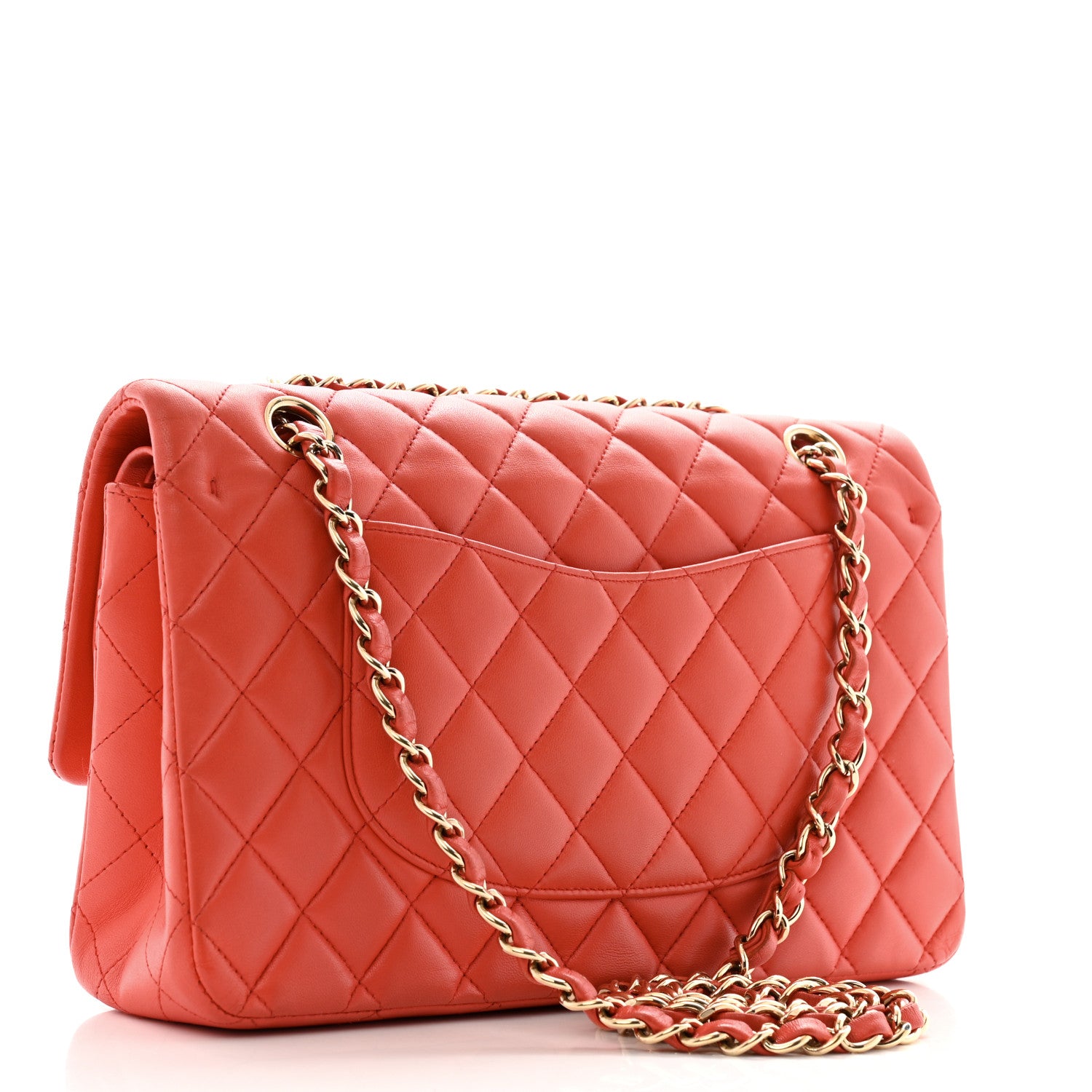 Chanel Lambskin Quilted Medium Double Flap Red 3 of 12