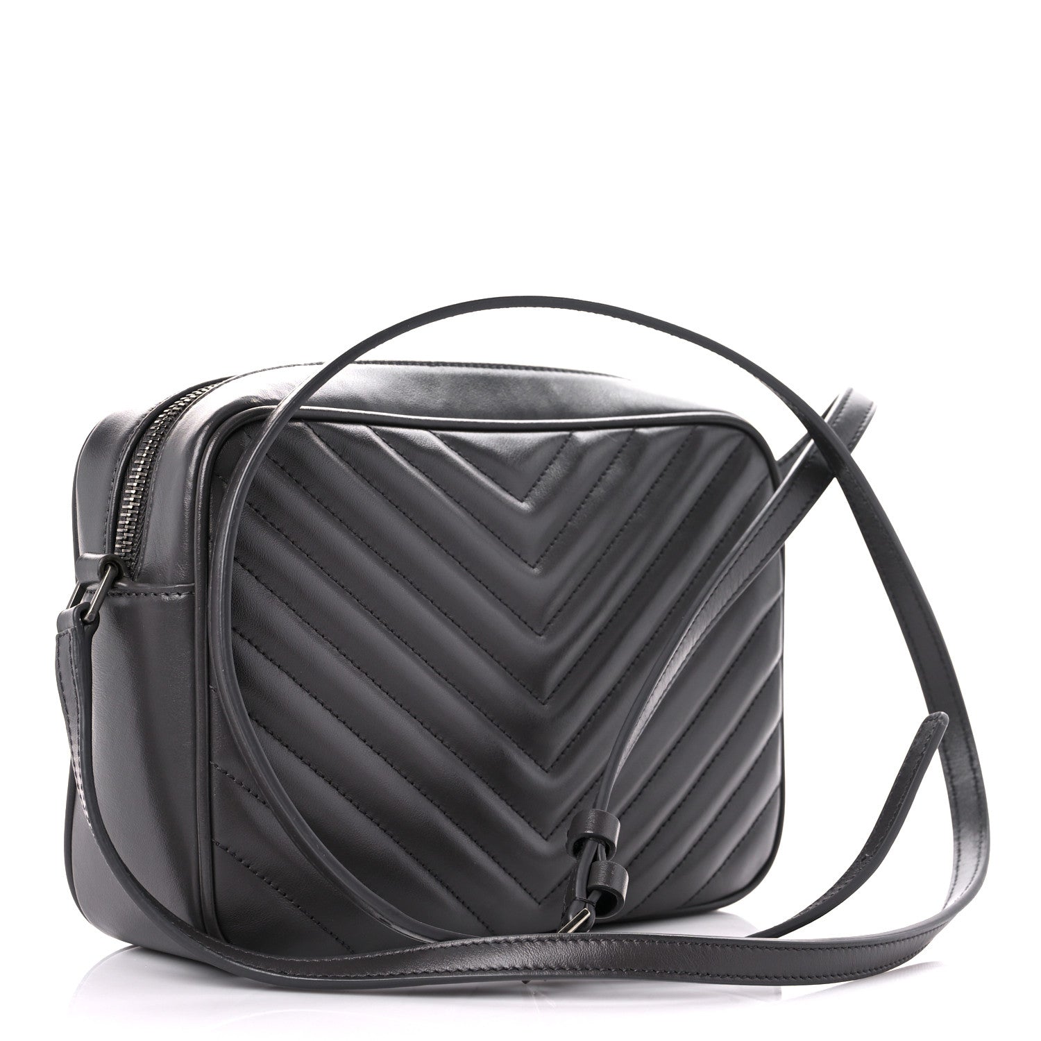 Saint Laurent Calfskin Matelasse Monogram Lou Camera Bag 3 of 9