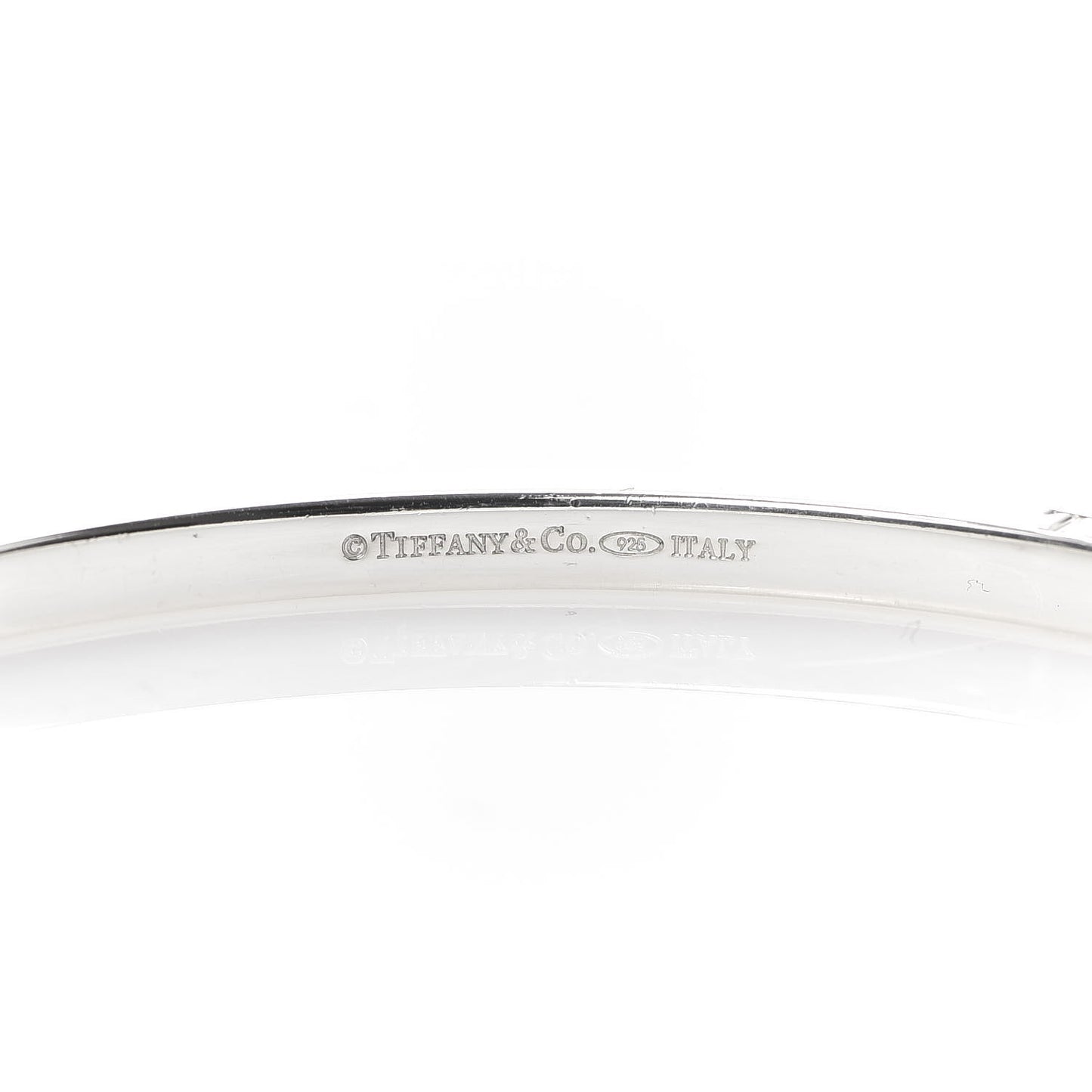 Sterling Silver Enamel Bangle Bracelet Blue