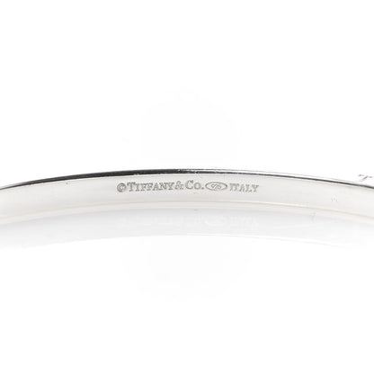 Tiffany Sterling Silver Enamel Bangle Bracelet Blue 4 of 5