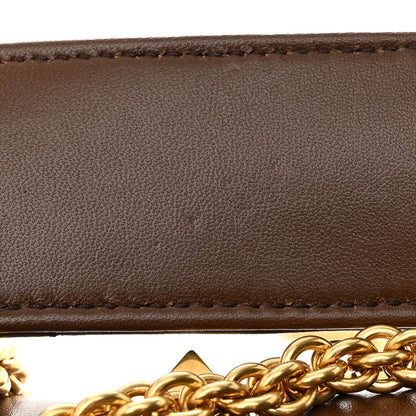 Valentino Garavani Nappa Roman Stud Shoulder Bag Teak Brown 12 of 12