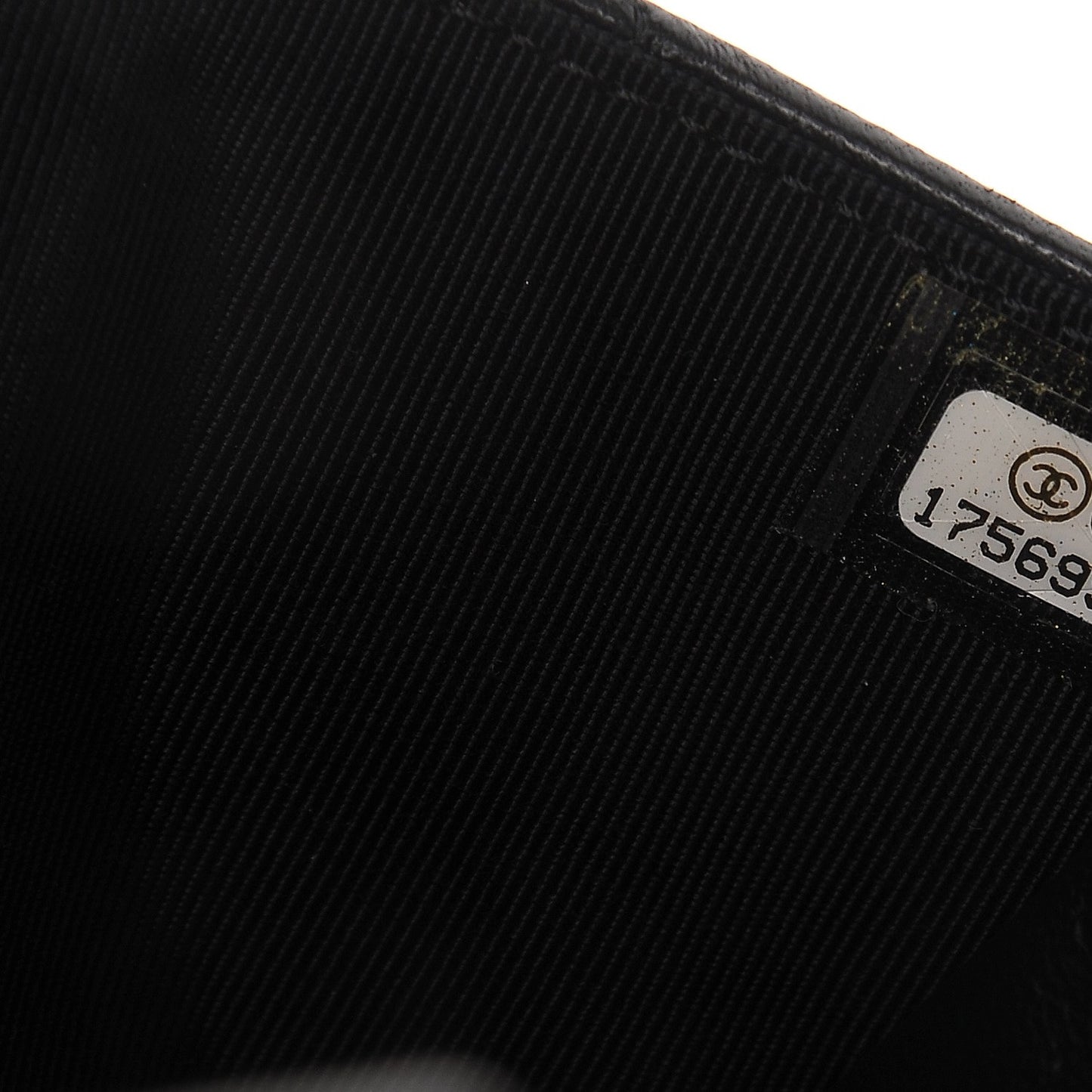 Lambskin Quilted Wallet On Chain WOC Black