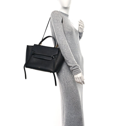 Celine Grained Calfskin Mini Belt Bag Black 2 of 11