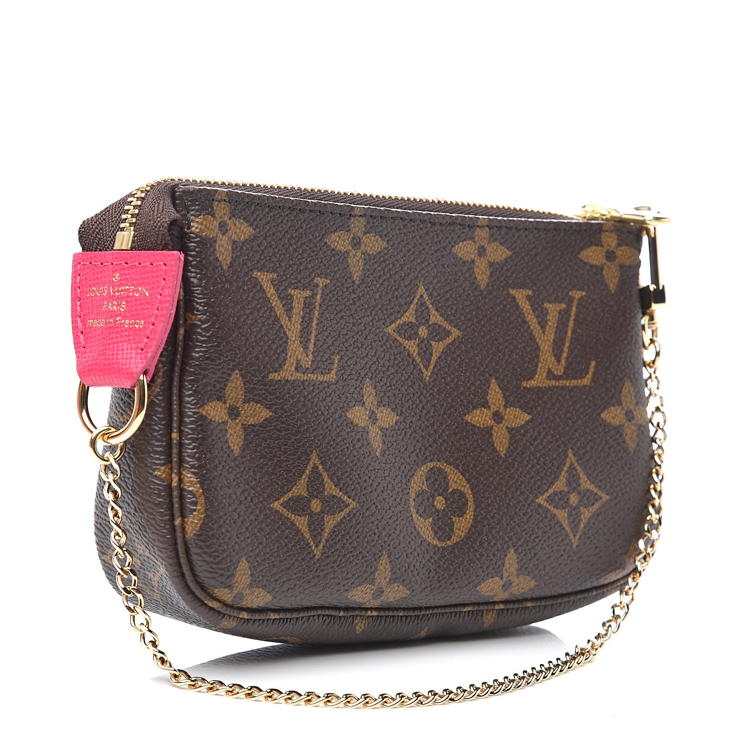Louis Vuitton Monogram 2019 Christmas Animation Mini Courchevel Pochette Accessories Fuchsia 2 of 7