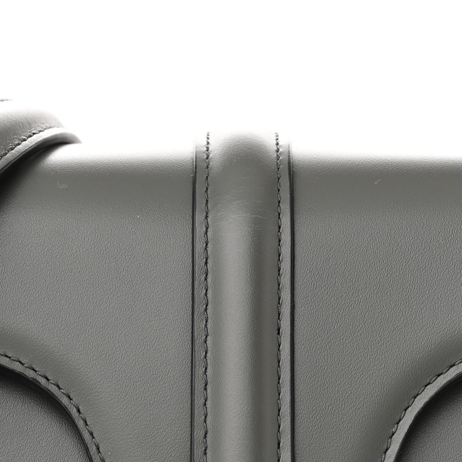 Celine Satinated Calfskin Small 16 Top Handle Bag Gray 10 of 12