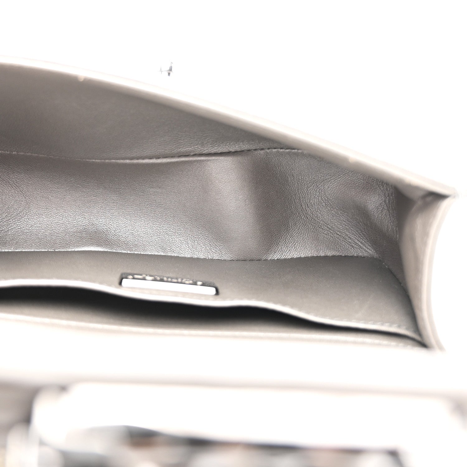 Chanel Galuchat Stingray Small Boy Flap Silver 5 of 16
