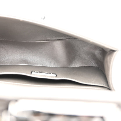 Chanel Galuchat Stingray Small Boy Flap Silver 5 of 16