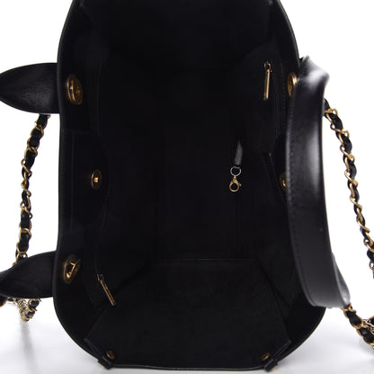 Chanel Caviar Small Studded Deauville Tote Black 5 of 13