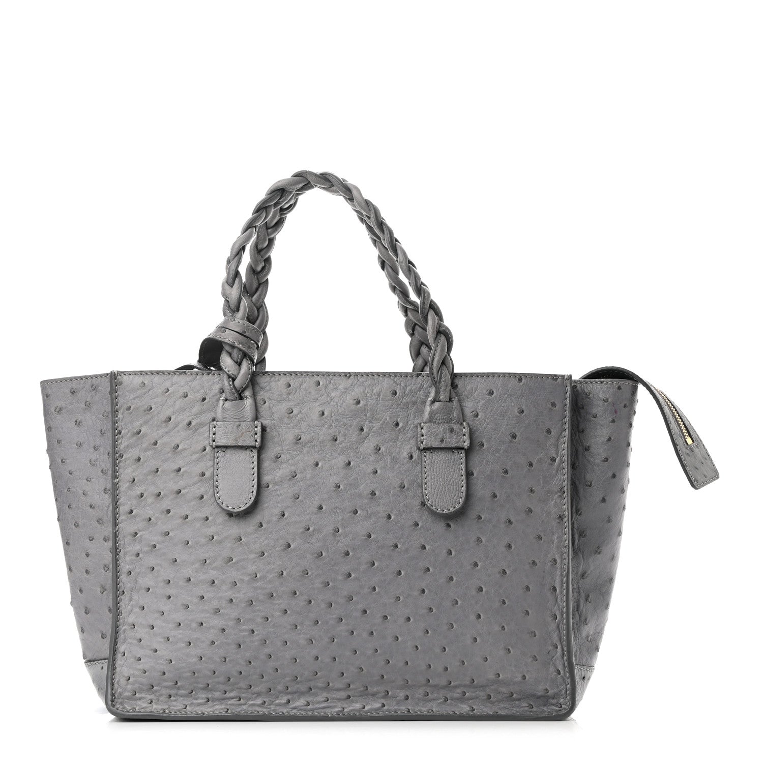 Valentino Garavani Ostrich To Be Cool Tote Grigio Perla 2 of 16