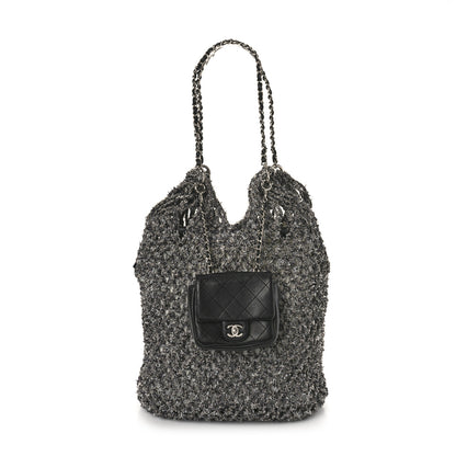 Chanel Lambskin Mixed Fibers Large Shopping Bag Black 1 of 13