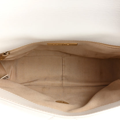 Chanel Lambskin Quilted Medium Chanel 19 Flap White 5 of 13