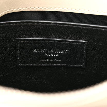 Saint Laurent Calfskin Y Quilted Monogram Small Loulou Chain Satchel Crema Soft 6 of 15
