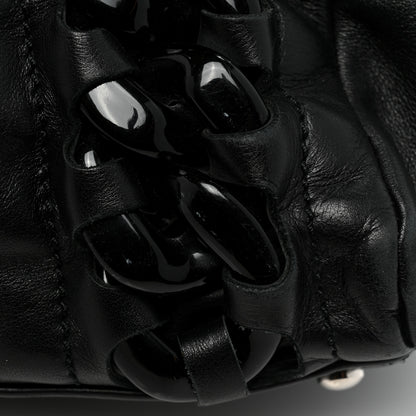 Chanel Calfskin Modern Chain Rhodoid East West Tote Black 13 of 17