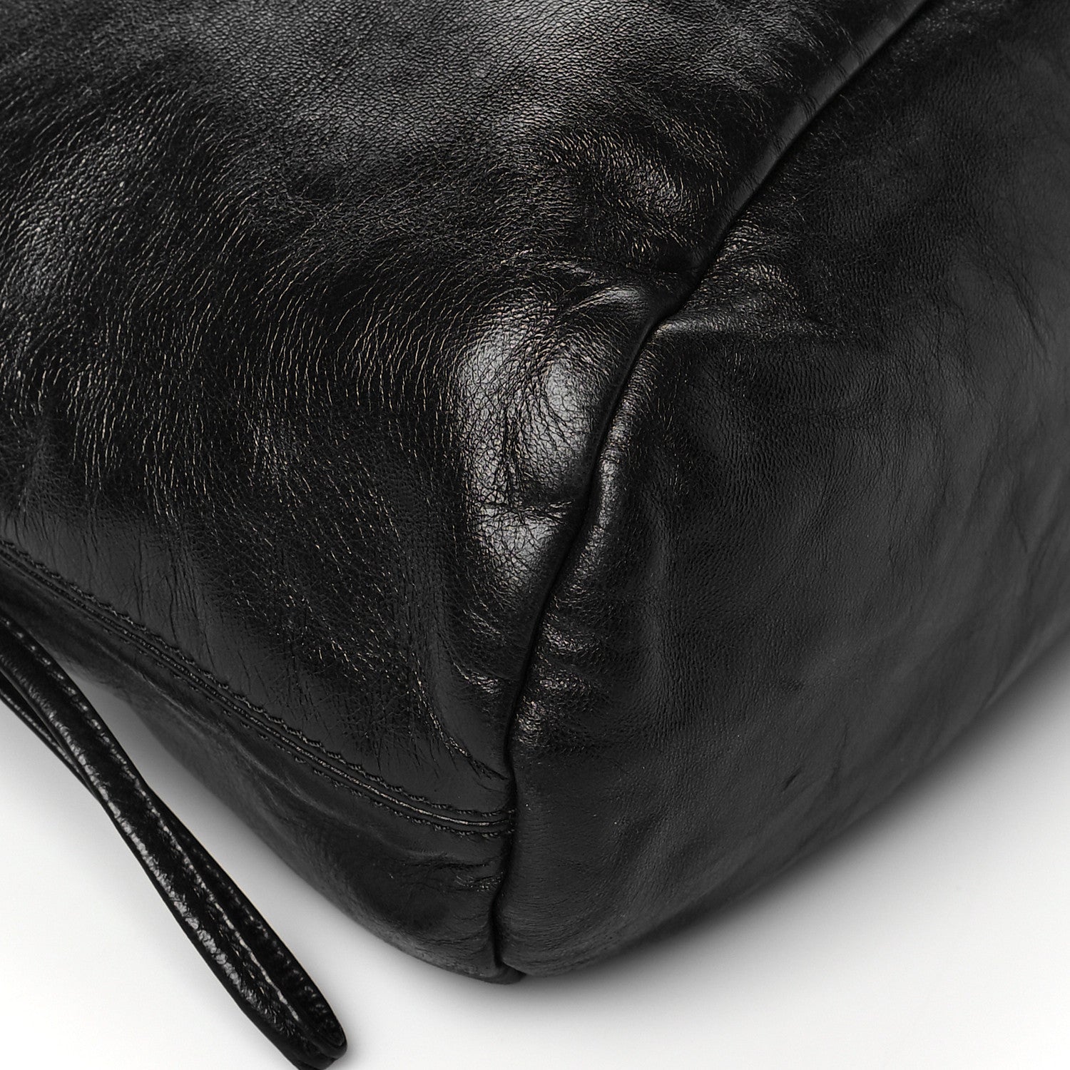 Chanel Tweed Lambskin Drawstring Tweedy Tote Black 9 of 10