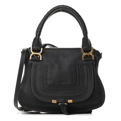 Chloe Calfskin Small Marcie Satchel Black 1 of 14