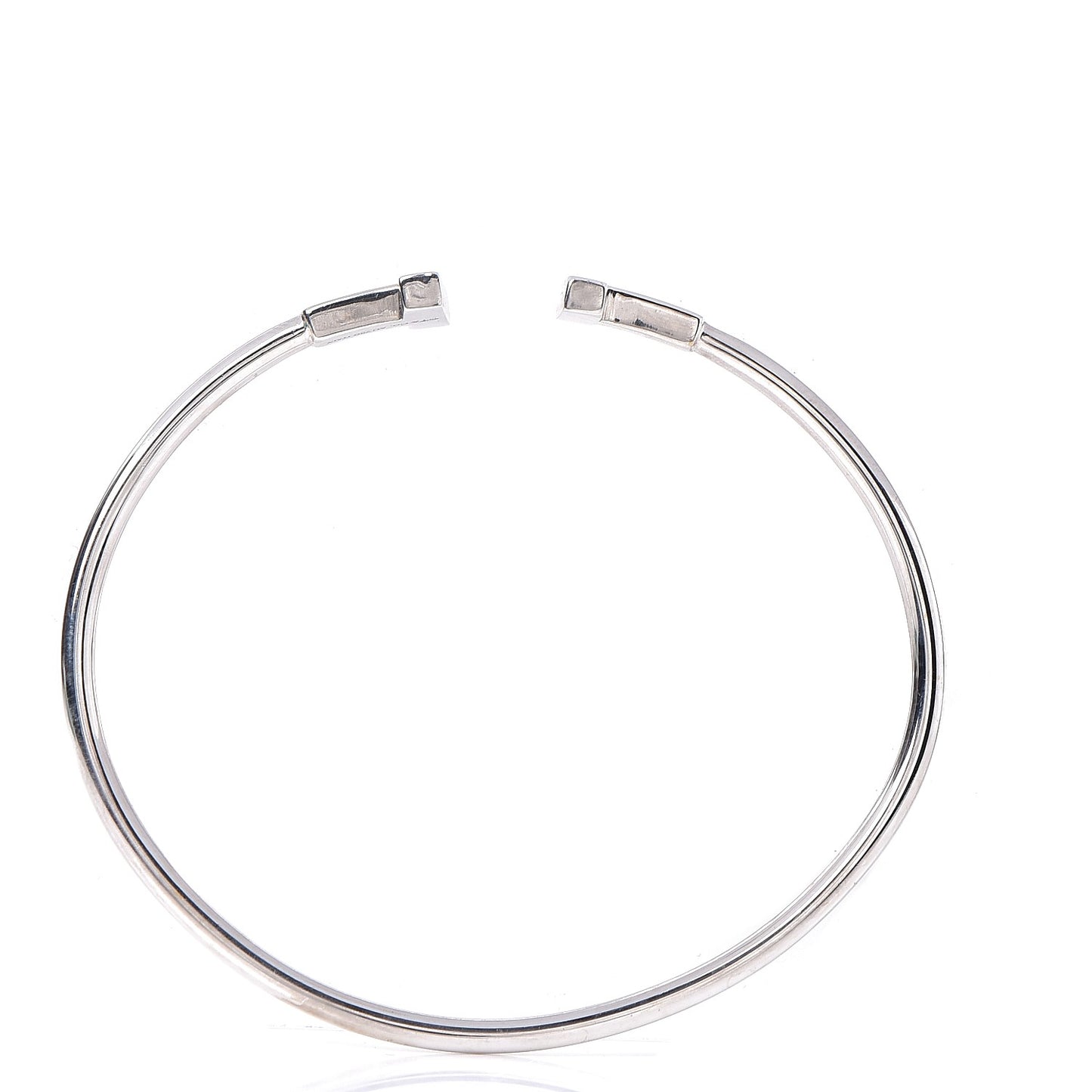 18K White Gold T Wire Bracelet