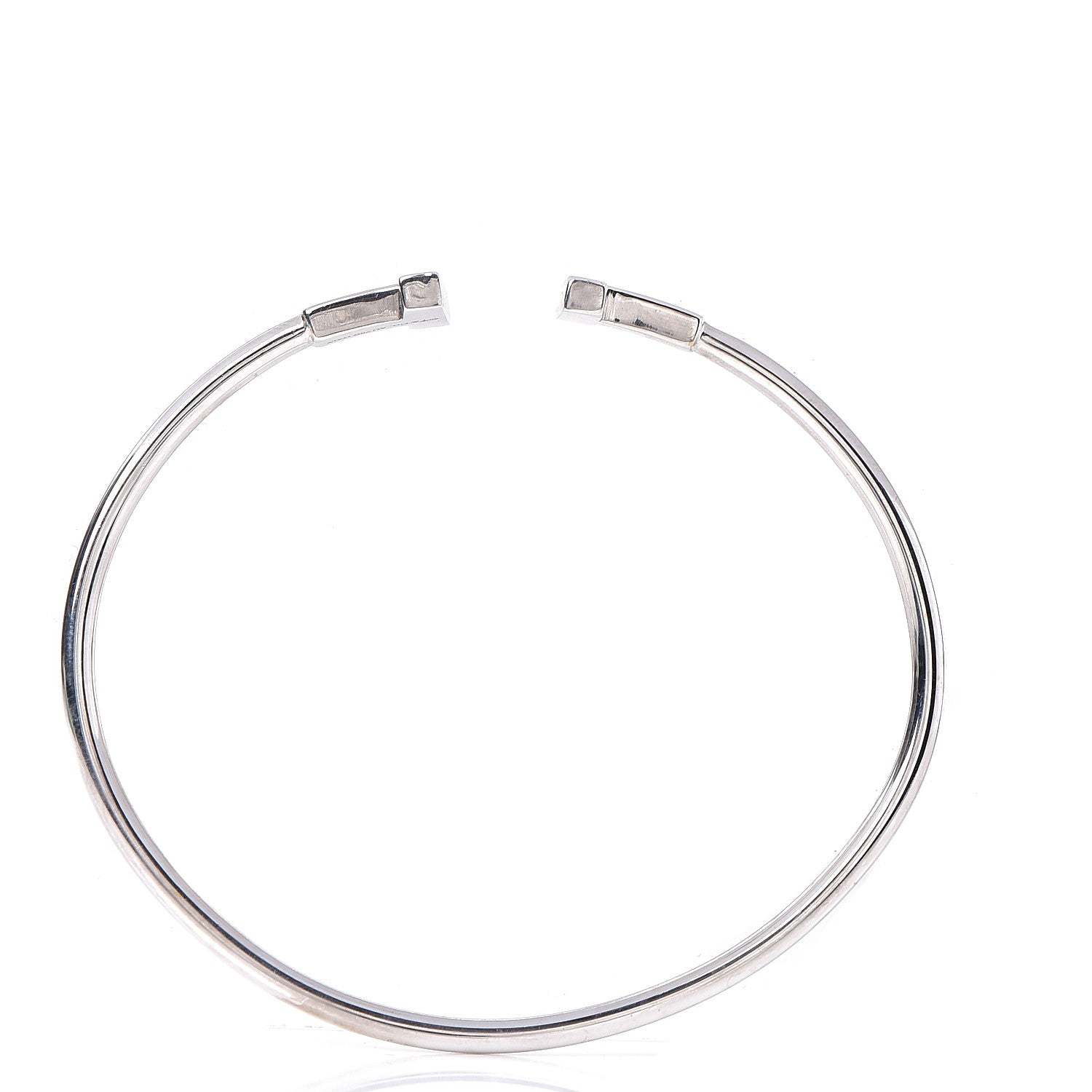 Tiffany 18K White Gold T Wire Bracelet 7 of 7