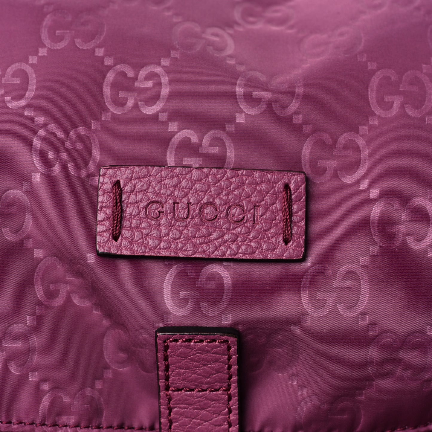 Nylon Monogram Small Single Buckle Backpack Pink