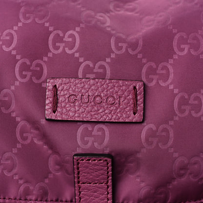 Gucci Nylon Monogram Small Single Buckle Backpack Pink 9 of 9