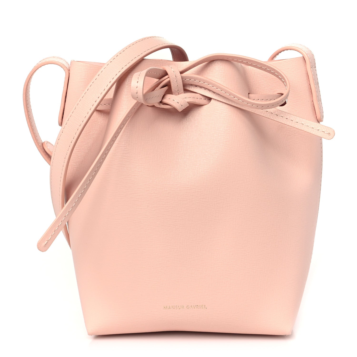 Mansur Gavriel Saffiano Mini Mini Bucket Bag Dahlia 1 of 10