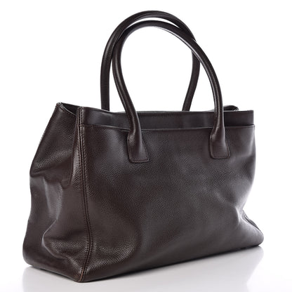 Chanel Calfskin Cerf Executive Shopper Tote Brown 3 of 13