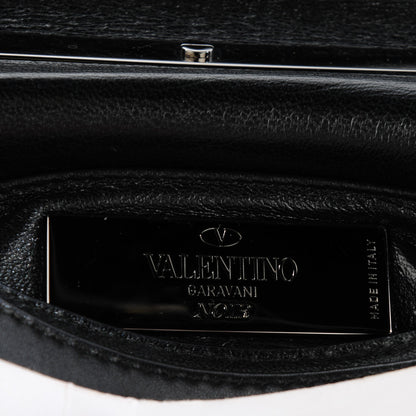 Valentino Garavani Nappa Crystal Encrusted Studs Va Va Voom Shoulder Bag Black 6 of 8