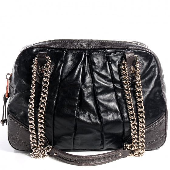 Marc Jacobs Mixed Quilted Bowler Dark Grey 1 of 9