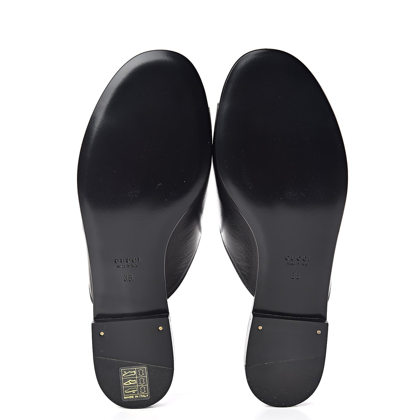 Malaga Kid Horsebit Slide Sandals 38 Black