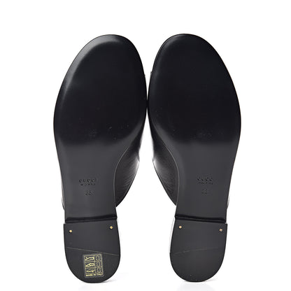 Gucci Malaga Kid Horsebit Slide Sandals 38 Black 5 of 9