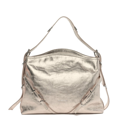 Givenchy Metallic Calfskin Medium Voyou Bag Dusty Gold 1 of 10