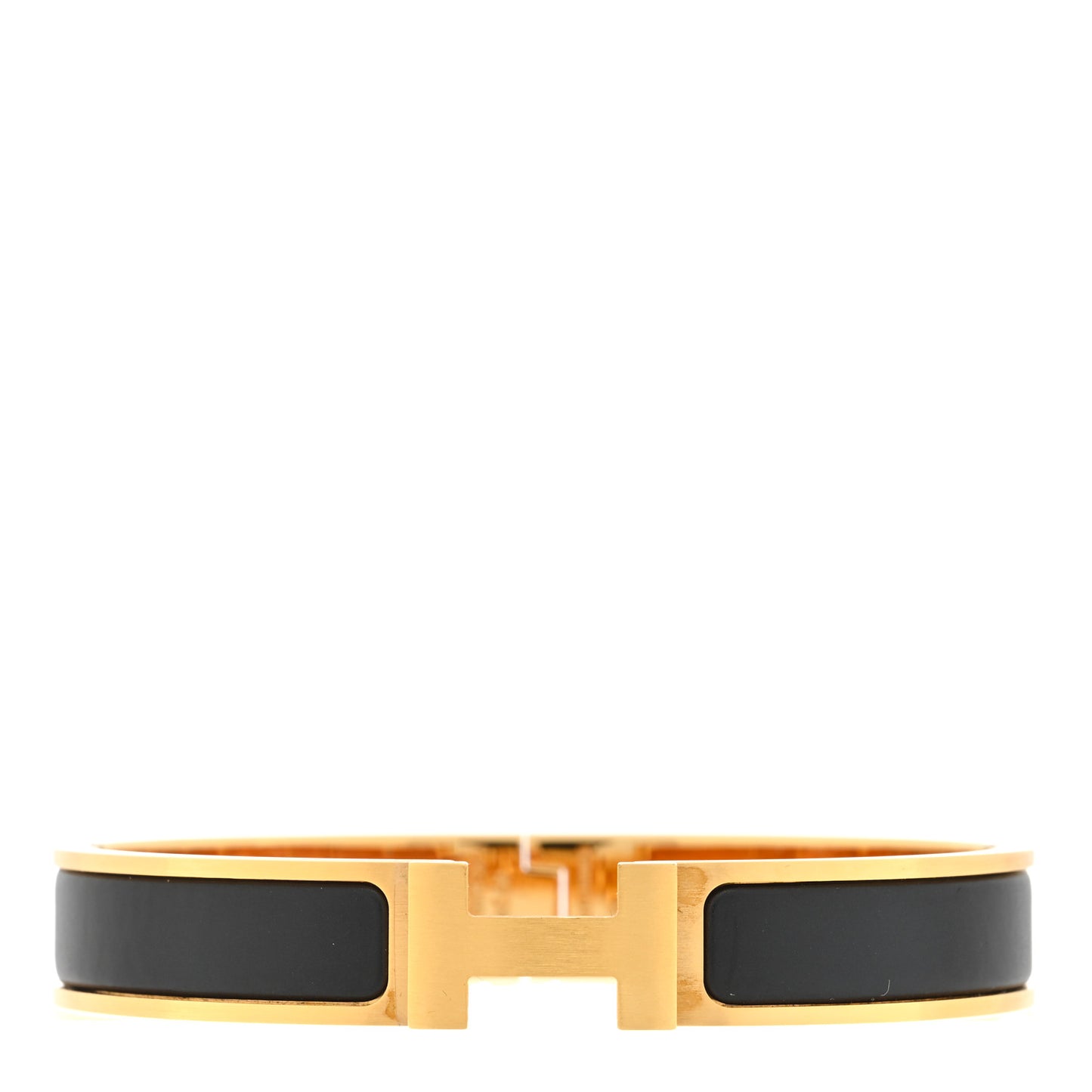 Matte Enamel Narrow Clic Clac HH Bracelet T4 Black