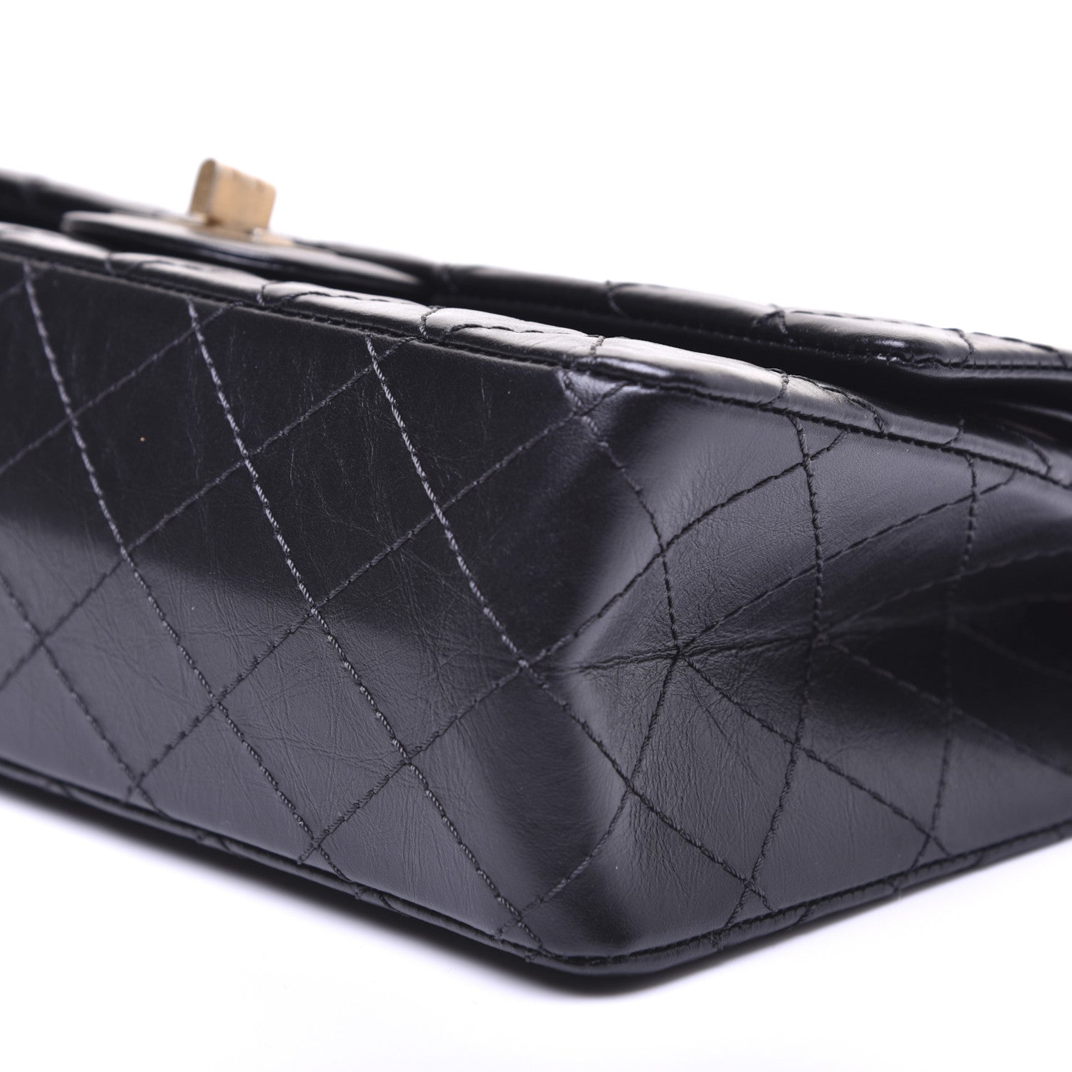 Chanel Aged Calfskin Quilted 2.55 Reissue 225 Flap Black 13 of 31