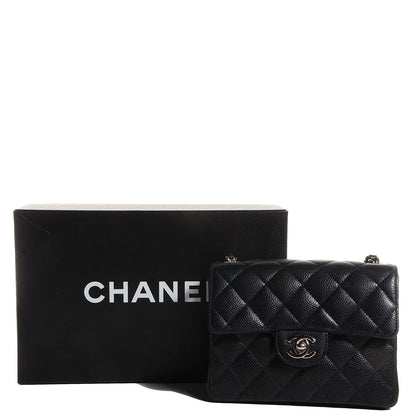 Chanel Caviar Quilted Mini Square Flap Black 10 of 10