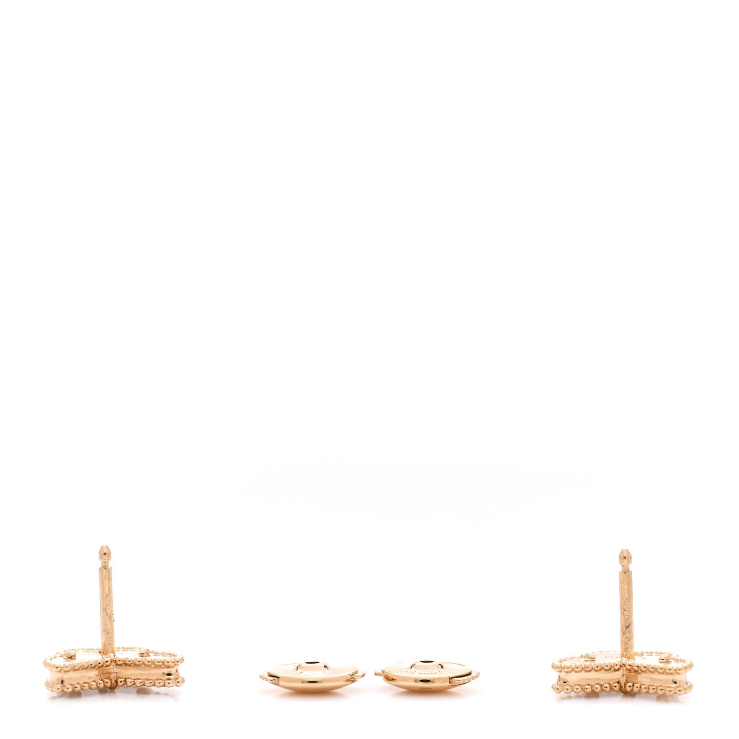 18K Yellow Gold Mother of Pearl Sweet Alhambra Butterfly Earrings