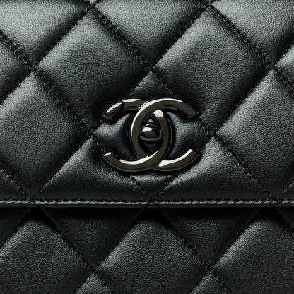 Chanel Lambskin Quilted Mini Trendy CC Dual Handle Flap Bag So Black 9 of 11