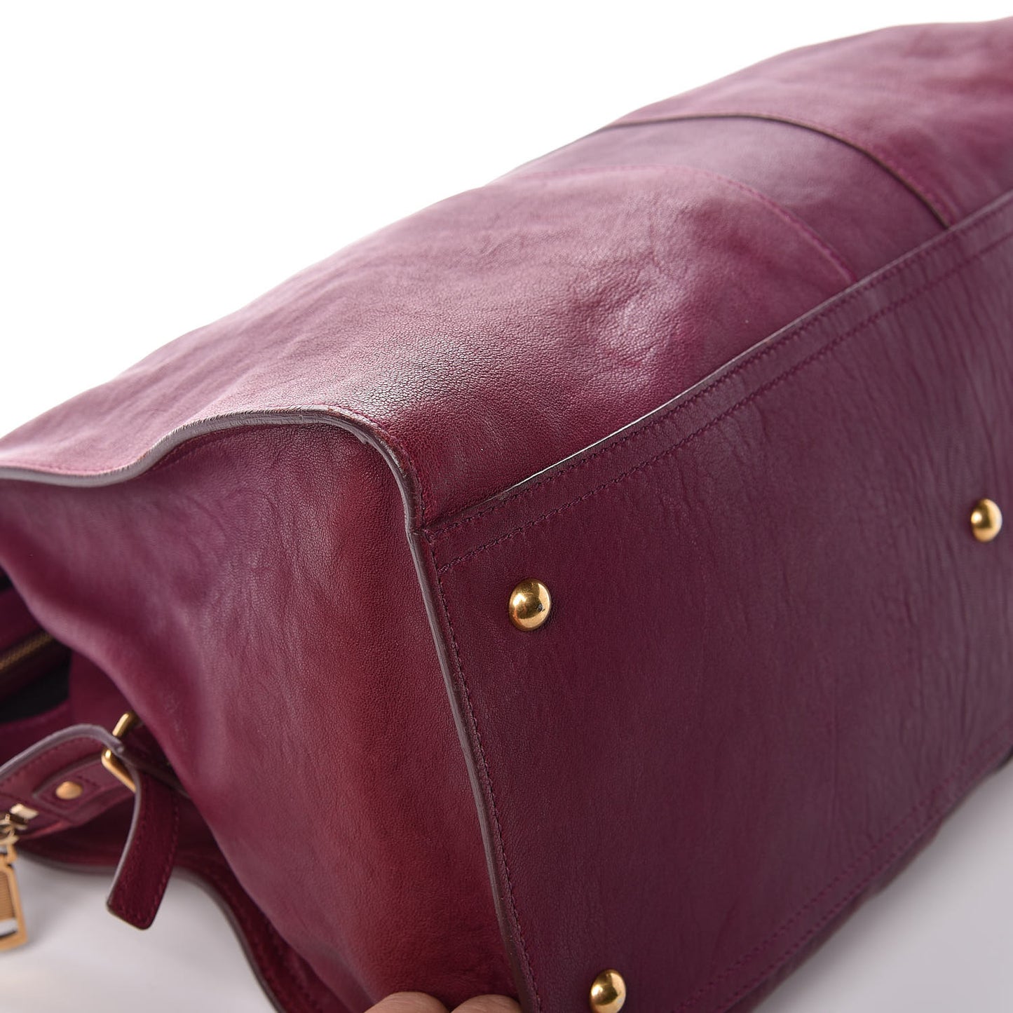 Sheepskin Large Cabas ChYc Black Cherry