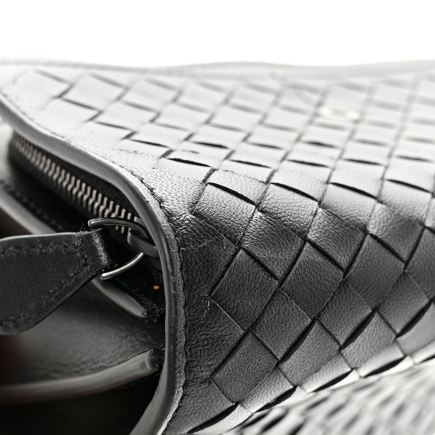 Bottega Veneta Nappa Intrecciato Continental Compact Flap Wallet Black 11 of 13