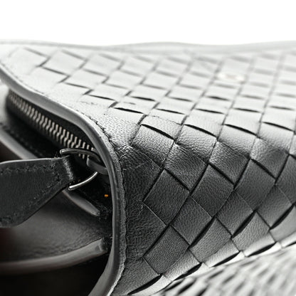 Bottega Veneta Nappa Intrecciato Continental Compact Flap Wallet Black 11 of 13