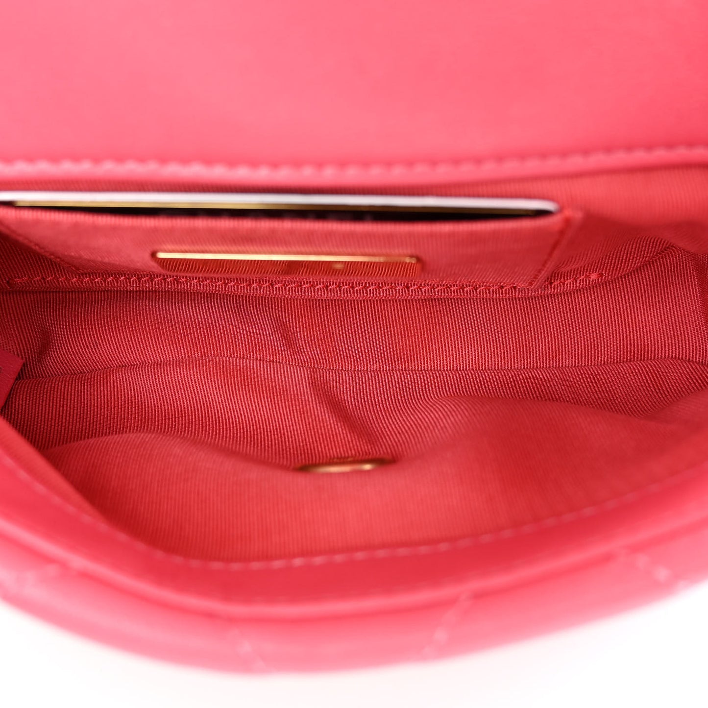 Lambskin Quilted Chanel 19 Waist Bag Pink