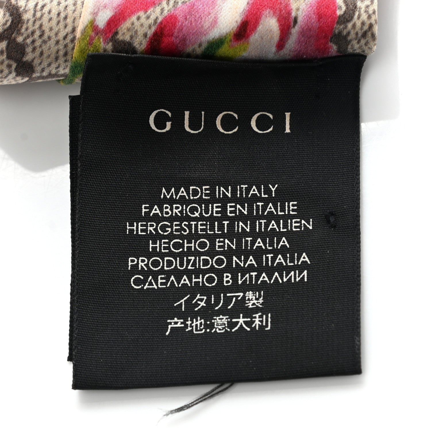 Gucci Silk Monogram Blooms Print Headband Antique Rose 5 of 7