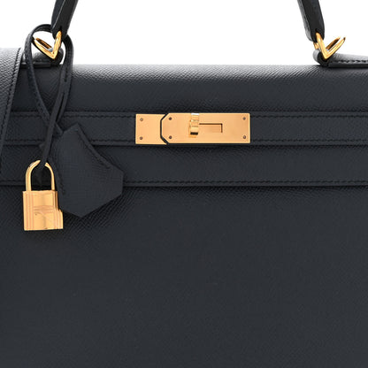 Hermes Epsom Kelly Sellier 28 Bleu Indigo 12 of 13