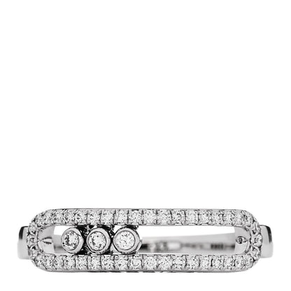 Messika 18K White Gold Diamond Baby Move Pave Ring 54 7 1 of 7