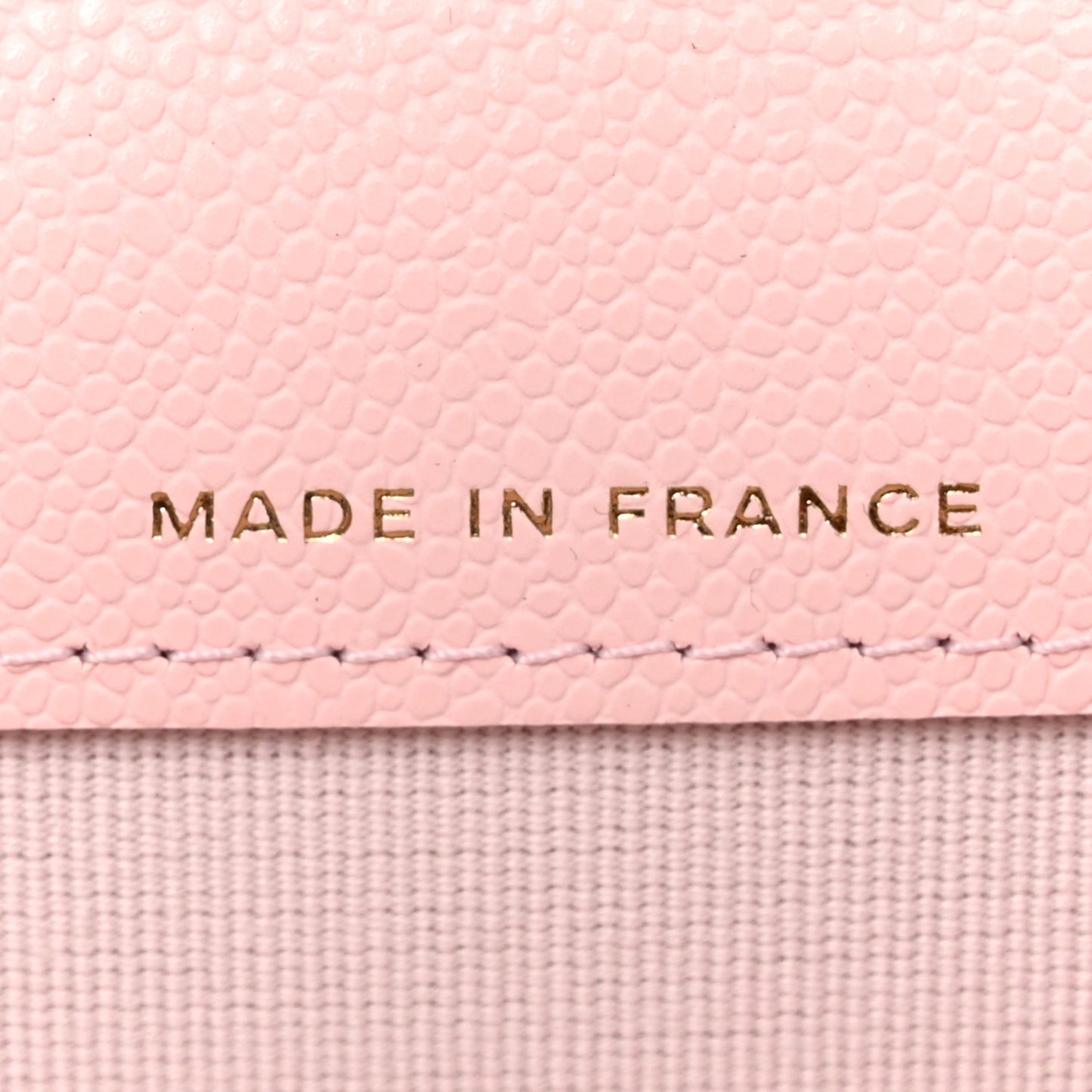 Caviar Quilted Flap Card Holder Wallet Light Pink