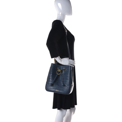 Mulberry Crocodile Embossed Hampstead Dark Stone 2 of 10