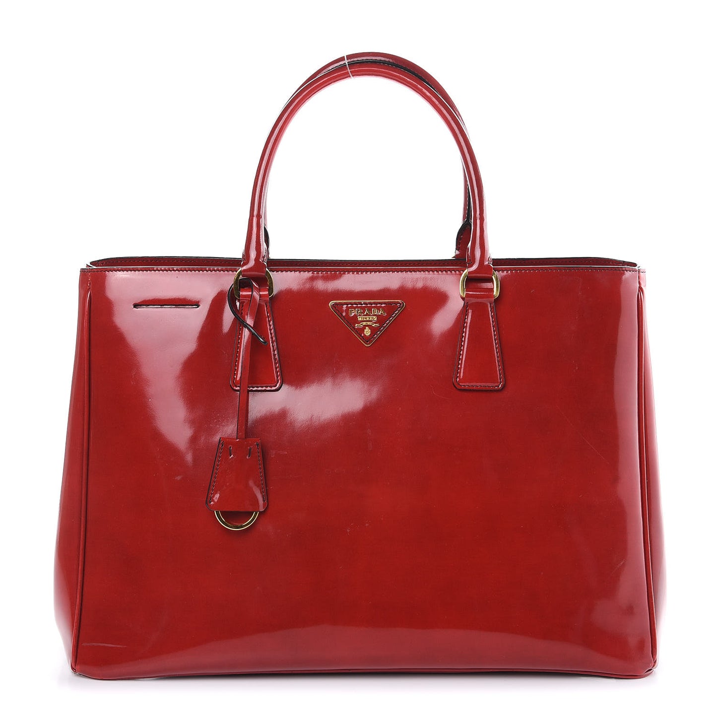 Spazzolato Large Tote Scarlatto Fume