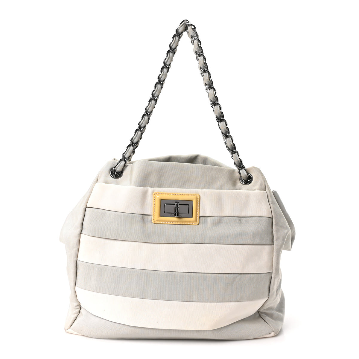Nylon Quilted 2.55 Reissue Tote White Grey
