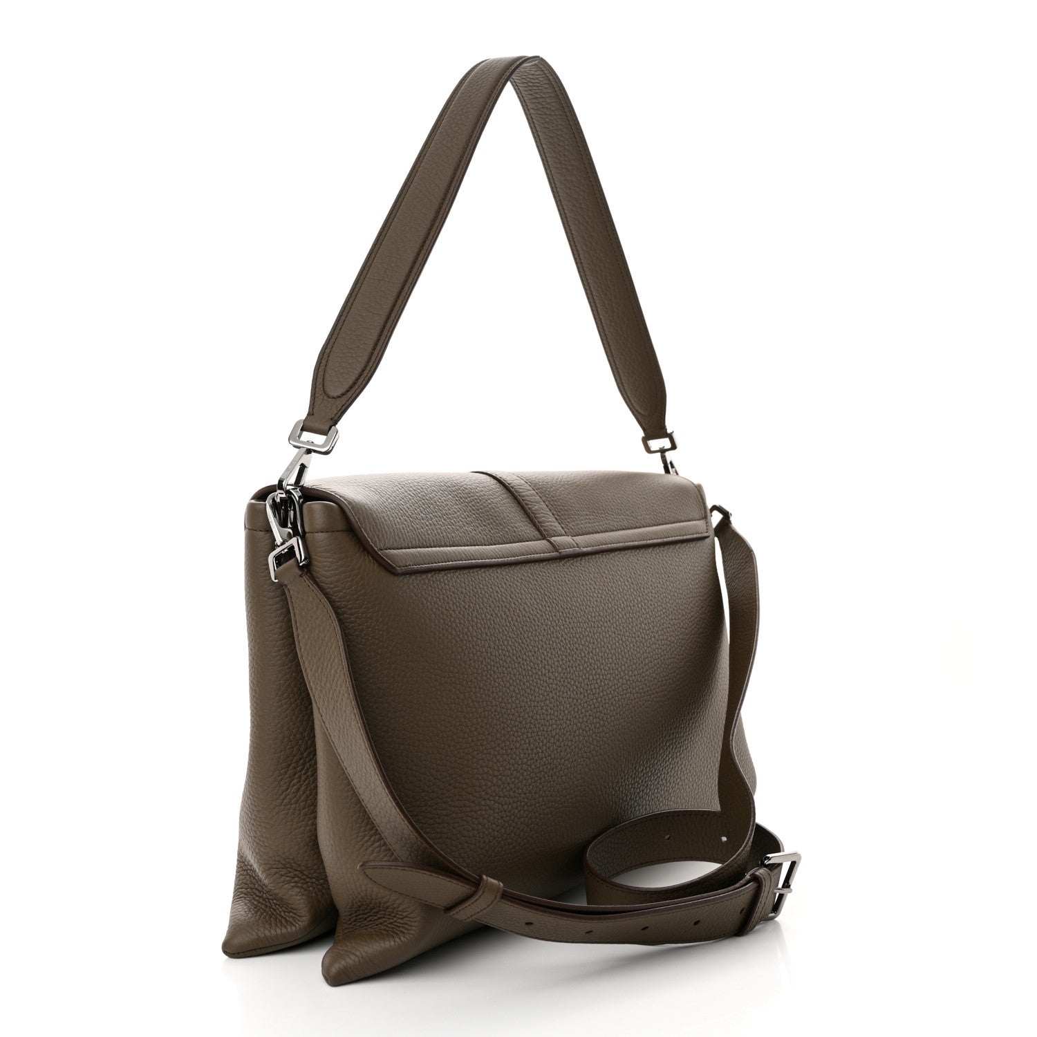 Christian Dior Grained Calfskin Mens Pillow Bag Khaki 3 of 12