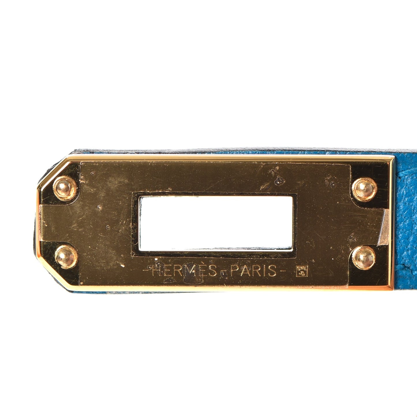 Chevre Mysore Mini Kelly Sellier 20 Bleu Zanzibar