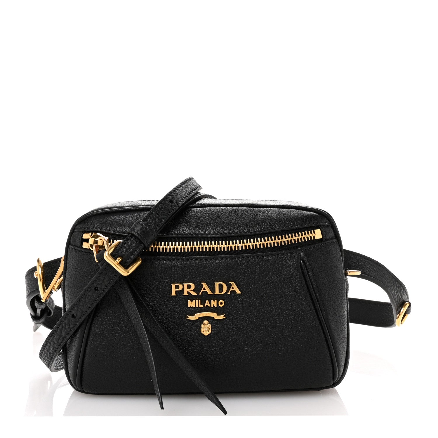 Prada Vitello Daino Belt Bag Black 1 of 10